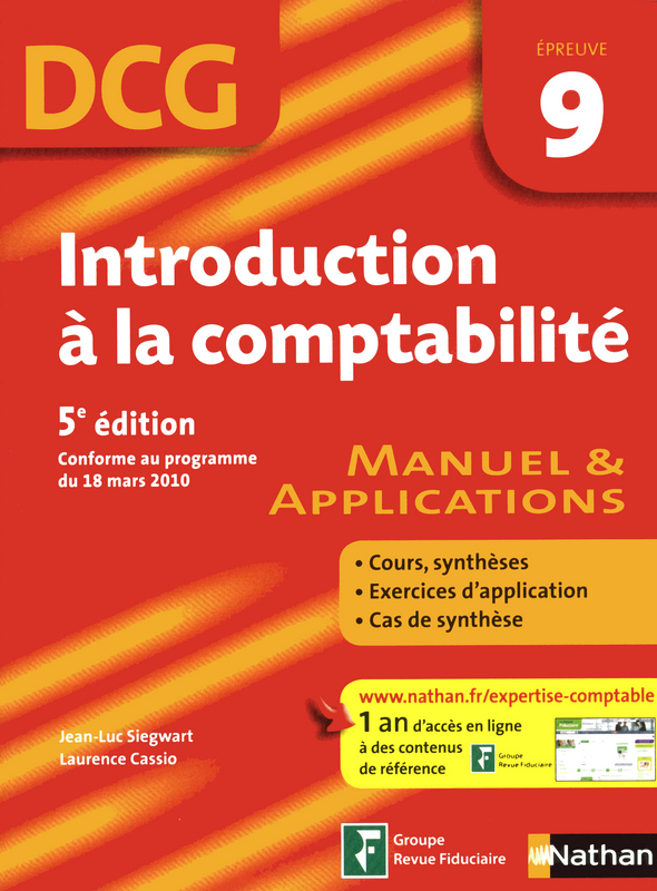 introduction à la comptabilité dcg 9 manuel et applications