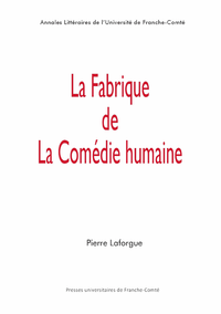 Electronic book La fabrique de La Comédie humaine