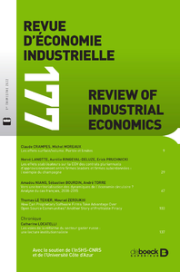 Livre numérique Revue d'économie industrielle n° 177