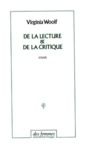 Livre numérique De la lecture et de la critique