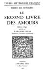 Libro electrónico Le second Livre des amours