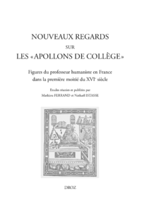Livre numérique Nouveaux regards sur les "Apollons de collège"