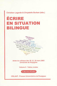 Libro electrónico Écrire en situation bilingue - Volume II