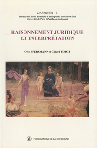 Livre numérique Raisonnement juridique et interprétation
