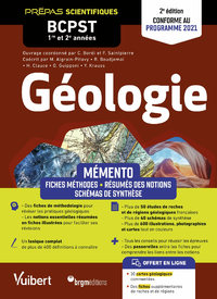 E-Book Mémento Géologie BCPST 1re et 2e années - Conforme au nouveau prorgramme : Prépas scientifiques