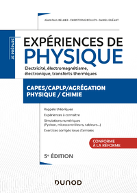 Livro digital Expériences de physique - Électricité, électromagnétisme, électronique - 5e éd.