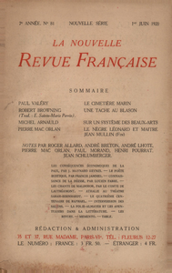 Electronic book La Nouvelle Revue Française N' 81 (Juin 1920)
