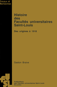 Livre numérique Histoire des Facultés universitaires Saint-Louis