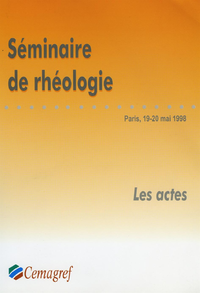 Electronic book Séminaire de rhéologie
