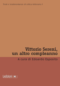 Livre numérique Vittorio Sereni, un altro compleanno
