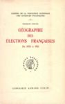 Livre numérique Géographie des élections françaises de 1870 à 1951