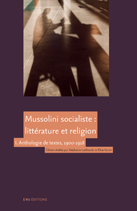 E-Book Mussolini socialiste : littérature et religion