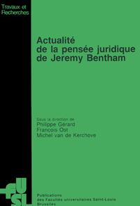 Livre numérique Actualité de la pensée juridique de Jeremy Bentham