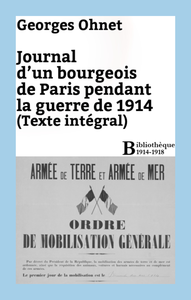 Livro digital Journal d'un bourgeois de Paris pendant la guerre de 1914 - Intégrale