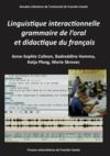 Electronic book Linguistique interactionnelle, grammaire de l’oral et didactique du français