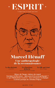 Livre numérique Esprit - Marcel Hénaff. Une anthropologie de la reconnaissance