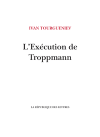 E-Book L'Exécution de Troppmann