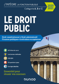 Livre numérique Le Droit public 2020-2021 - Catégories A, B et C