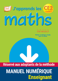 Livre numérique J'apprends les maths CE2 - Fichier de l'élève