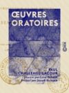 Electronic book Œuvres oratoires