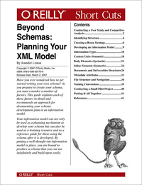 Livre numérique Beyond Schemas: Planning Your XML Model