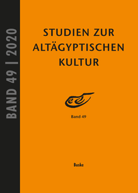Livre numérique Studien zur Altägyptischen Kultur Band 49