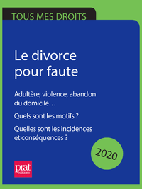 Electronic book Le divorce pour faute 2020