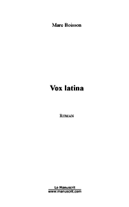 Livre numérique Vox latina