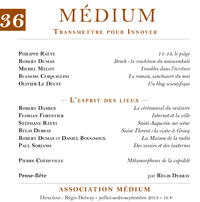 Livre numérique L'esprit des lieux (Médium n°36, juillet-septembre 2013)