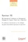 Electronic book Ramiran 98. Proceedings of the 8th International Conference on Management Strategies for Organic Waste in Agriculture