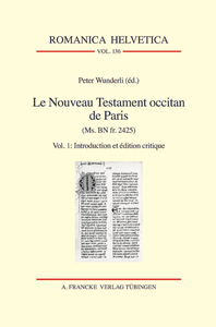 Livre numérique Le Nouveau Testament occitan de Paris(Ms. BN fr. 2425)