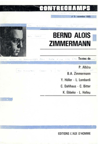 Livre numérique Bernd Alois Zimmermann