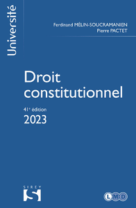 Livre numérique Droit constitutionnel 2023 41ed