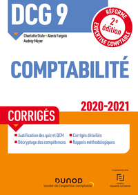 Libro electrónico DCG 9 Comptabilité - Corrigés - 2020-2021