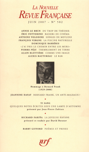 Livre numérique La Nouvelle Revue Française N° 582