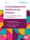 Livre numérique Le développement durable et ses critiques : Vers la transition sociale et écologique ?