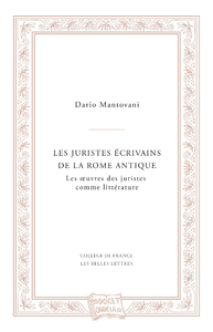 Livre numérique Les juristes écrivains de la Rome antique