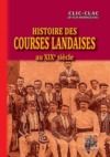 Livre numérique Histoire des Courses landaises au XIXe et au début du XXe siècle