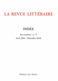 Livro digital La Revue Littéraire Index (gratuit)