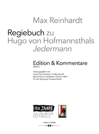 Livre numérique Max Reinhardt: Regiebuch zu Hugo von Hofmannsthals "Jedermann" | Edition & Kommentare