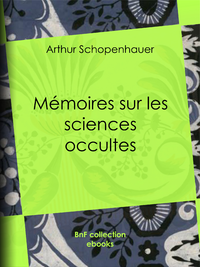 Livre numérique Mémoires sur les sciences occultes