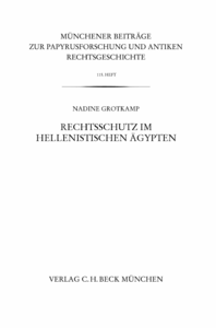 Electronic book Rechtsschutz im hellenistischen Ägypten