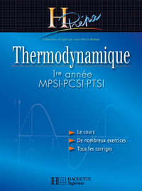 Livre numérique Thermodynamique MPSI-PCSI-PTSI 1re année - édition 2003