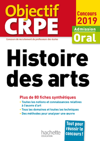 Livre numérique CRPE en fiches : Histoire des arts 2019