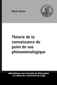 Electronic book Théorie de la connaissance du point de vue phénoménologique