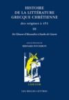 Libro electrónico Histoire de la littérature grecque chrétienne des origines à 451, T. III