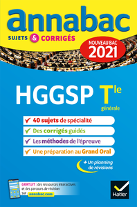 Livre numérique Annales du bac Annabac 2021 HGGSP Tle générale (spécialité)