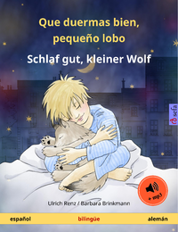 Livre numérique Que duermas bien, pequeño lobo – Schlaf gut, kleiner Wolf (español – alemán)
