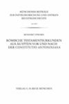 Livro digital Römische Testamentsurkunden aus Ägypten vor und nach der Constitutio Antoniniana