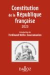 Electronic book Constitution de la République française 2023